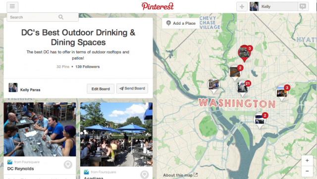 DC Outdoor Spaces Map