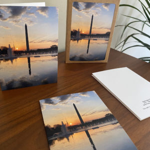 Monument Reflected – Greeting Card